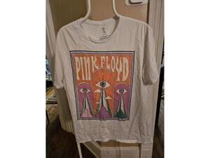 Pink Floyd official rock tee - L - T-shirt - white EUC